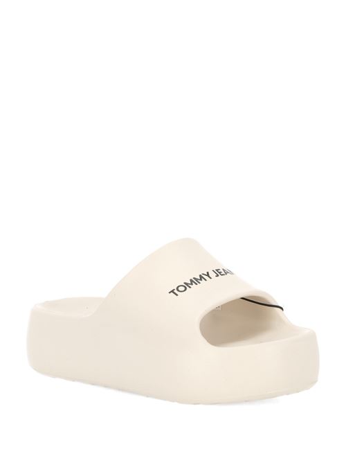 Tommy Jeans Chunky Flatform gray slippers for women Tommy Hilfiger | EN0EN02454ACG